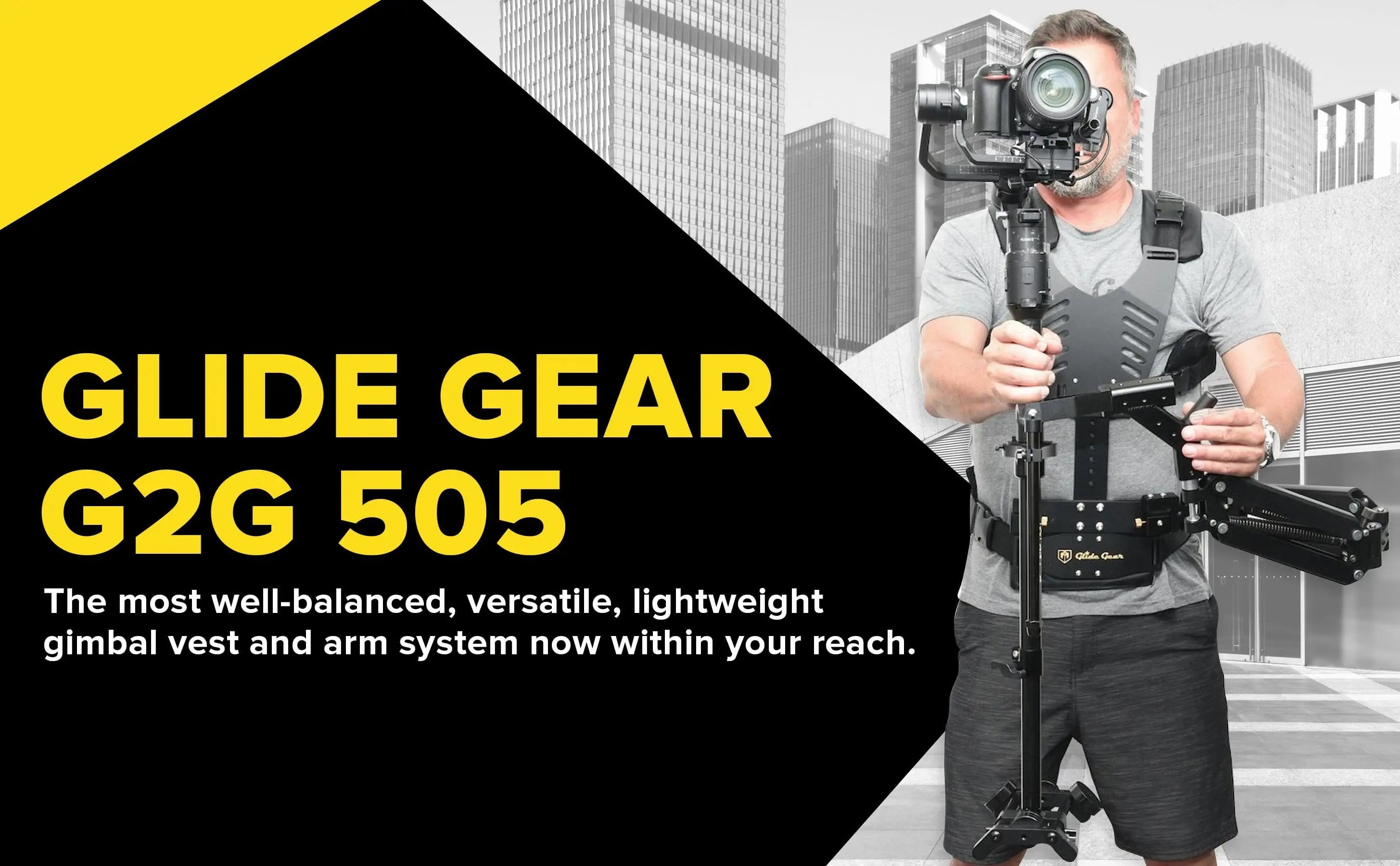 Gear G2G 500 - 5-Axis Gimbal Stabilization System For Vest and Arm Kits - Koncept Innovators, LLC
