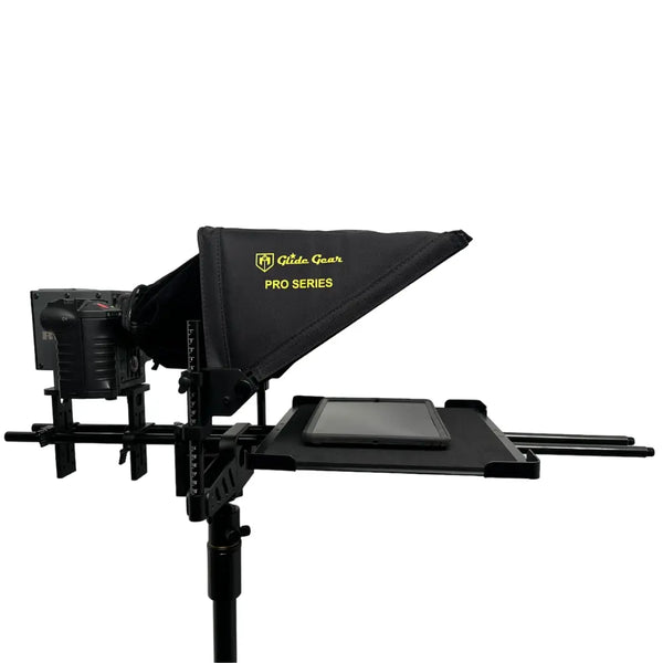 Glide Gear TMP 1000 Professional 17" Tablet Teleprompter Combo Kit with GG 665 Fluid Head Heavy-Duty Tripod Glide Gear