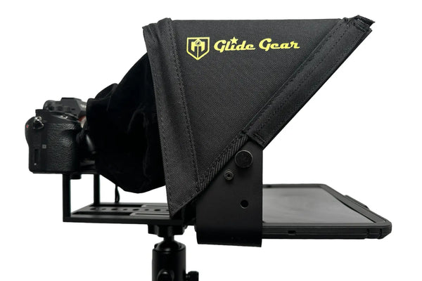 Glide Gear TMP 100 Tablet/Smartphone Teleprompter Combo Kit with GG 665 Fluid Head Heavy-Duty Tripod Glide Gear