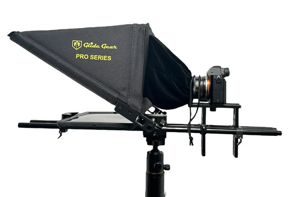 Glide Gear TMP 750 Professional Tablet Teleprompter Combo Kit with GG 665 Fluid Head Heavy-Duty Tripod Glide Gear