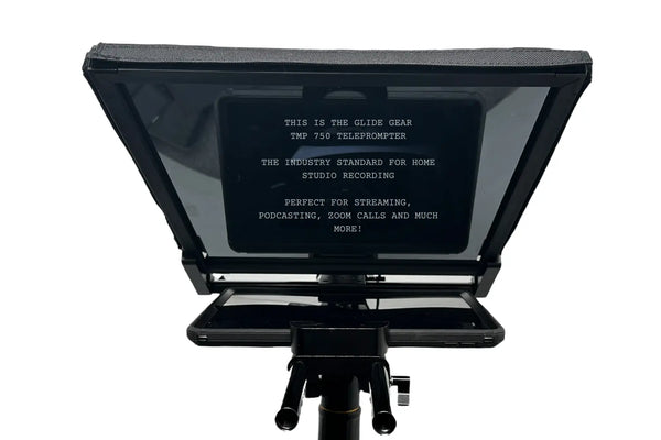 Glide Gear TMP 750 Professional Tablet Teleprompter Combo Kit with GG 665 Fluid Head Heavy-Duty Tripod Glide Gear