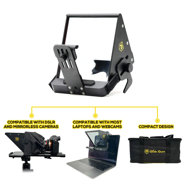 lap gear Glide Gear TMP 75 Laptop Smartphone Prompt/DSLR Video Teleprompter