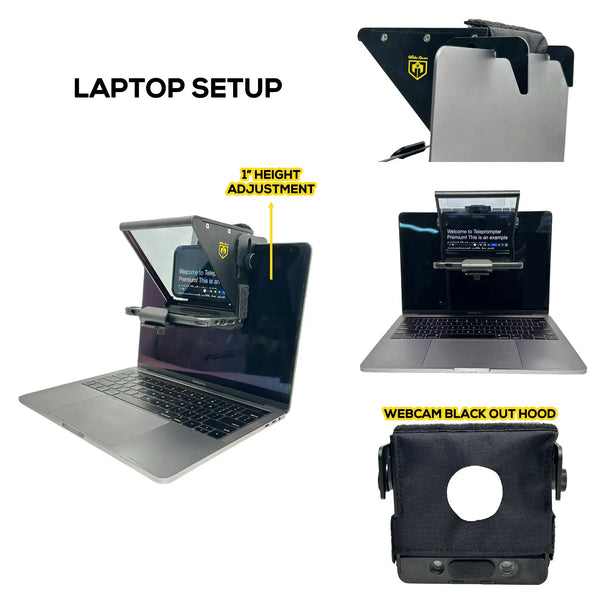 TMP 75 Laptop Smartphone Prompt/DSLR Teleprompter Glide Gear