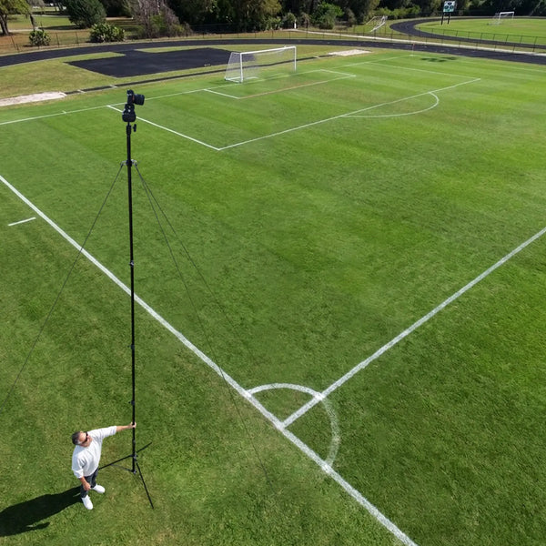 TST 20 - Sky High 20 Foot Video Camera Sports Tripod Stand w/ Stabilization Kit Glide Gear