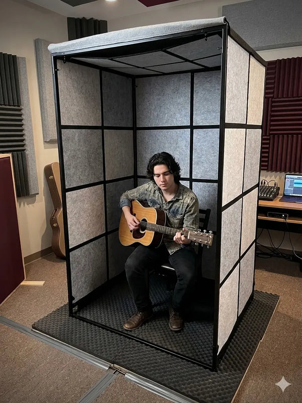 Glide Gear 4x4 Vocal Isolation Recording Sound Booth Koncept Innovators, LLC