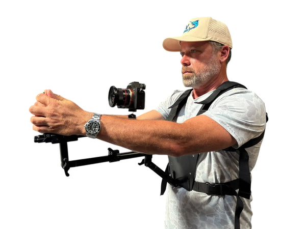gear 360 action director Glide Gear SNC 500 360 Rotating Snorricam Camera Rig for POV Filmmaking Body-Mounted Stabilizer for DSLR/Mirrorless Cameras Adjustable Fit, Modular