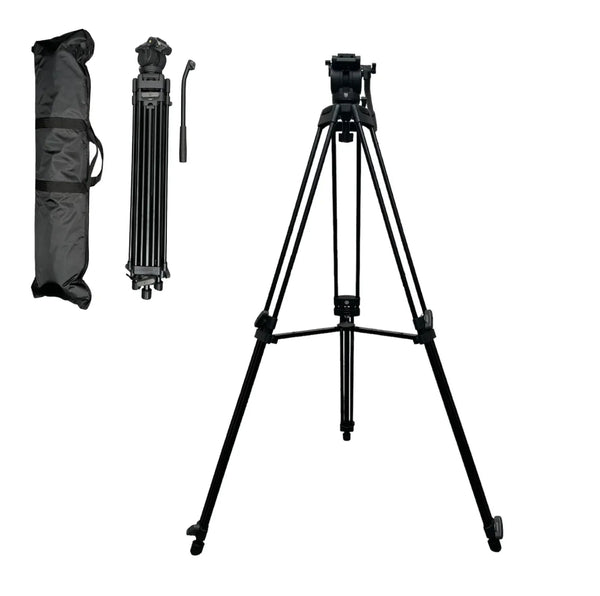 Glide Gear TMP 750 Professional Tablet Teleprompter Combo Kit with GG 665 Fluid Head Heavy-Duty Tripod Glide Gear