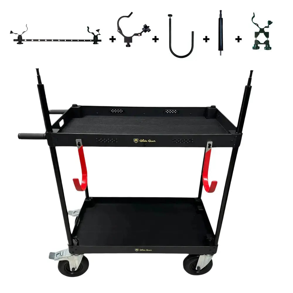 Glide Gear VEC 100 - 2-Tier Video Production Cart Koncept Innovators, LLC