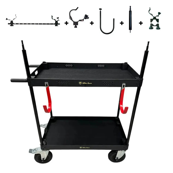 Glide Gear VEC 100 - 2-Tier Video Production Cart Koncept Innovators, LLC