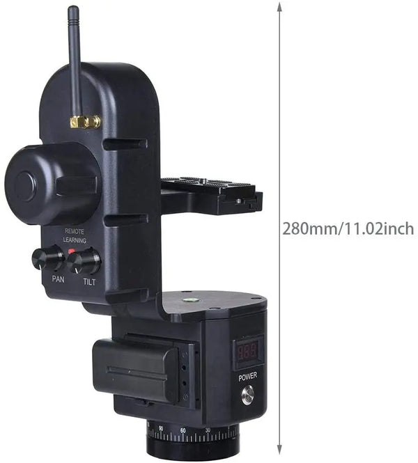 Motorized Pan Tilt Head With Wireless Remote Glide Gear