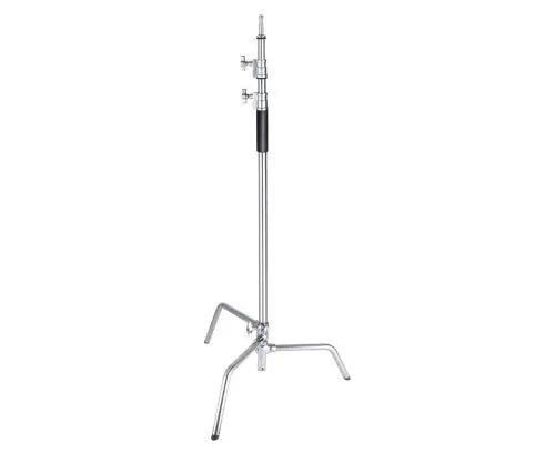 Glide Gear Professional Heavy-Duty Metal Adjustable C-Stand 4.75 to 10.5 Ft Glide Gear