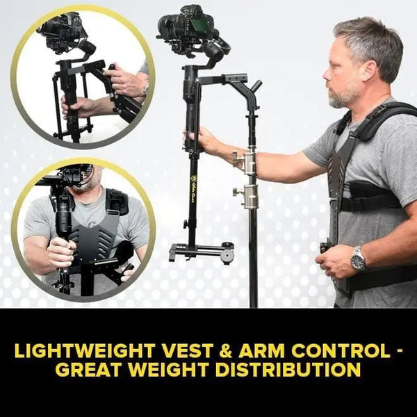 Glide Gear G2G 505 PLUS - 5-Axis Gimbal Vest & Arm Stabilization Kit 10-18 Lb Rigs - Koncept Innovators, LLC