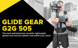 Glide Gear G2G 505 PLUS - 5-Axis Gimbal Vest & Arm Stabilization Kit 10-18 Lb Rigs - Koncept Innovators, LLC