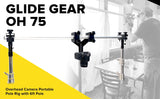 Glide Gear OH 75 - Overhead Camera Portable Pole Rig with 6ft Pole - Koncept Innovators, LLC